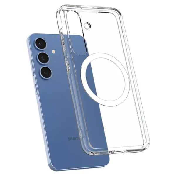 Spigen Ultra Hybrid Mag MagSafe - Case for Samsung Galaxy S25+ (Clear / White)