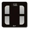 Digital Bathroom Scales LongFit Care Black Multifunction 33 x 4 x 33 cm (2 Units)