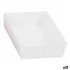 Multi-use Box Modular White 22,5 x 15,5 x 5,3 cm (12 Units)