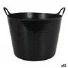 Multi-purpose Plastic Basket Dem Flexy Black (26 l) (Ø 39 cm)