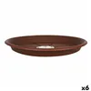 Flower Pot Dish Green Time 55623 Brown (6 Units) (Ø 32 cm)