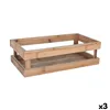 Storage Box Inde Bamboo 32,5 x 17,6 x 10 cm (3 Units)