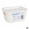 Storage Box with Lid Bella White 13,9 x 11,4 x 7,2 cm (12 Units) (14 x 11 x 7 cm)