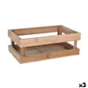 Storage Box Inde Bamboo 26,5 x 16,2 x 10 cm (3 Units)