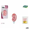 Candle Set Algon Red (36 Units)