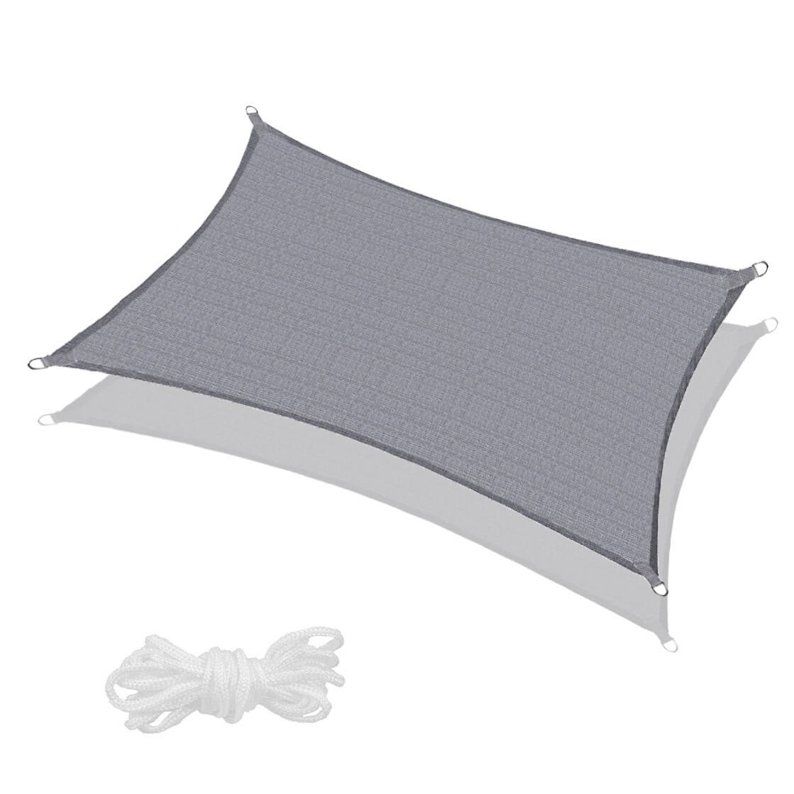 Sun sail Springos SN1070 4 x 2m light grey | Buy online — Megaluks