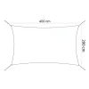 Sun sail Springos SN1070 4 x 2m light grey | Buy online — Megaluks