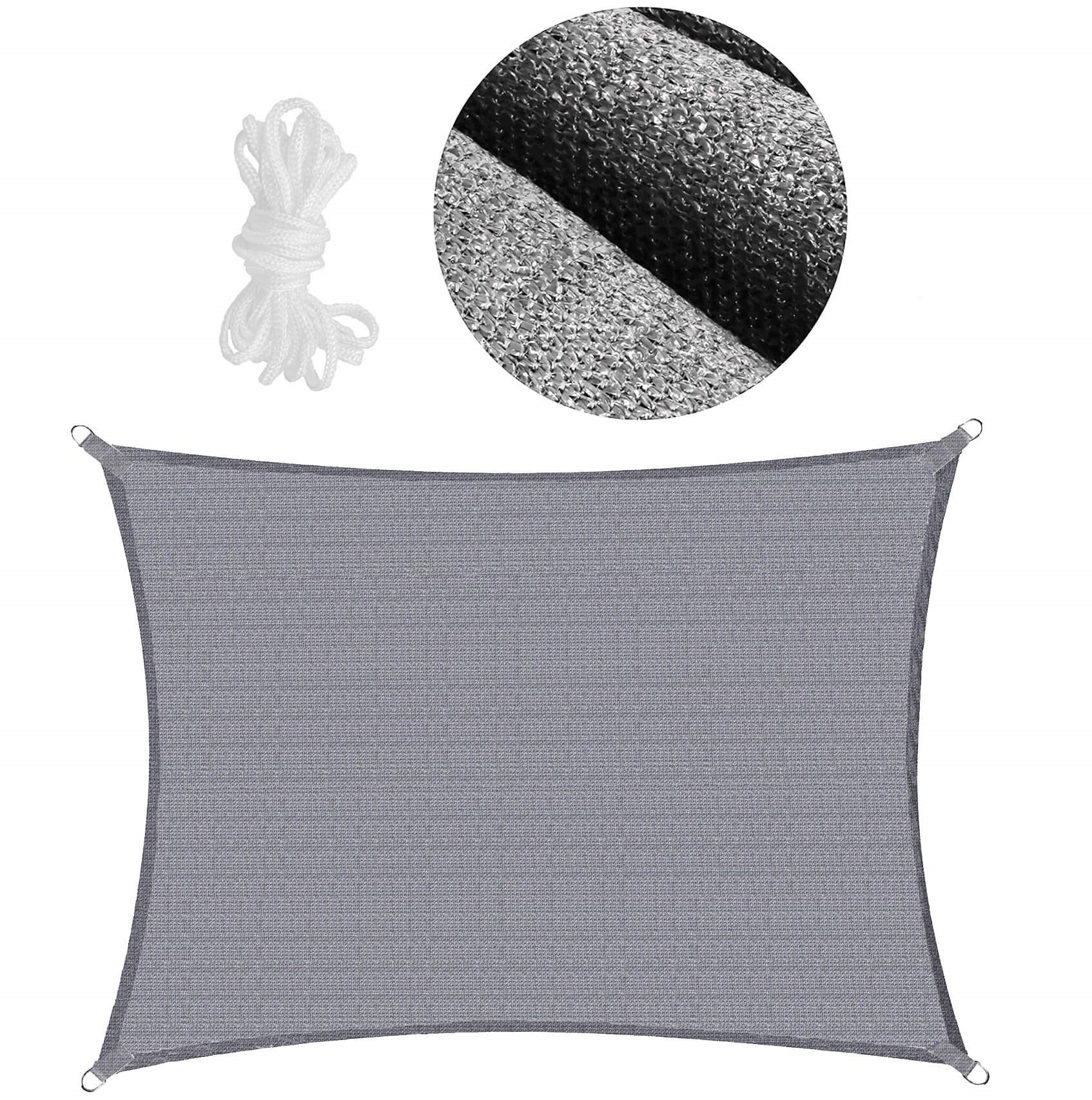 Sun sail Springos SN1070 4 x 2m light grey | Buy online — Megaluks
