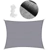 Sun sail Springos SN1070 4 x 2m light grey | Buy online — Megaluks