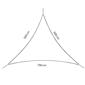 Sun sail Springos SN1054 7 x 5 x 5m gray | Buy online — Megaluks