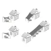 Sun sail Springos SN1064 5 x 4m light grey