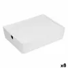 Stackable Organising Box Confortime With lid 35 x 26 x 8,5 cm (8 Units)