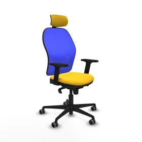 Office Chair with Headrest Jorquera Piqueras y Crespo 2D036G2 Yellow