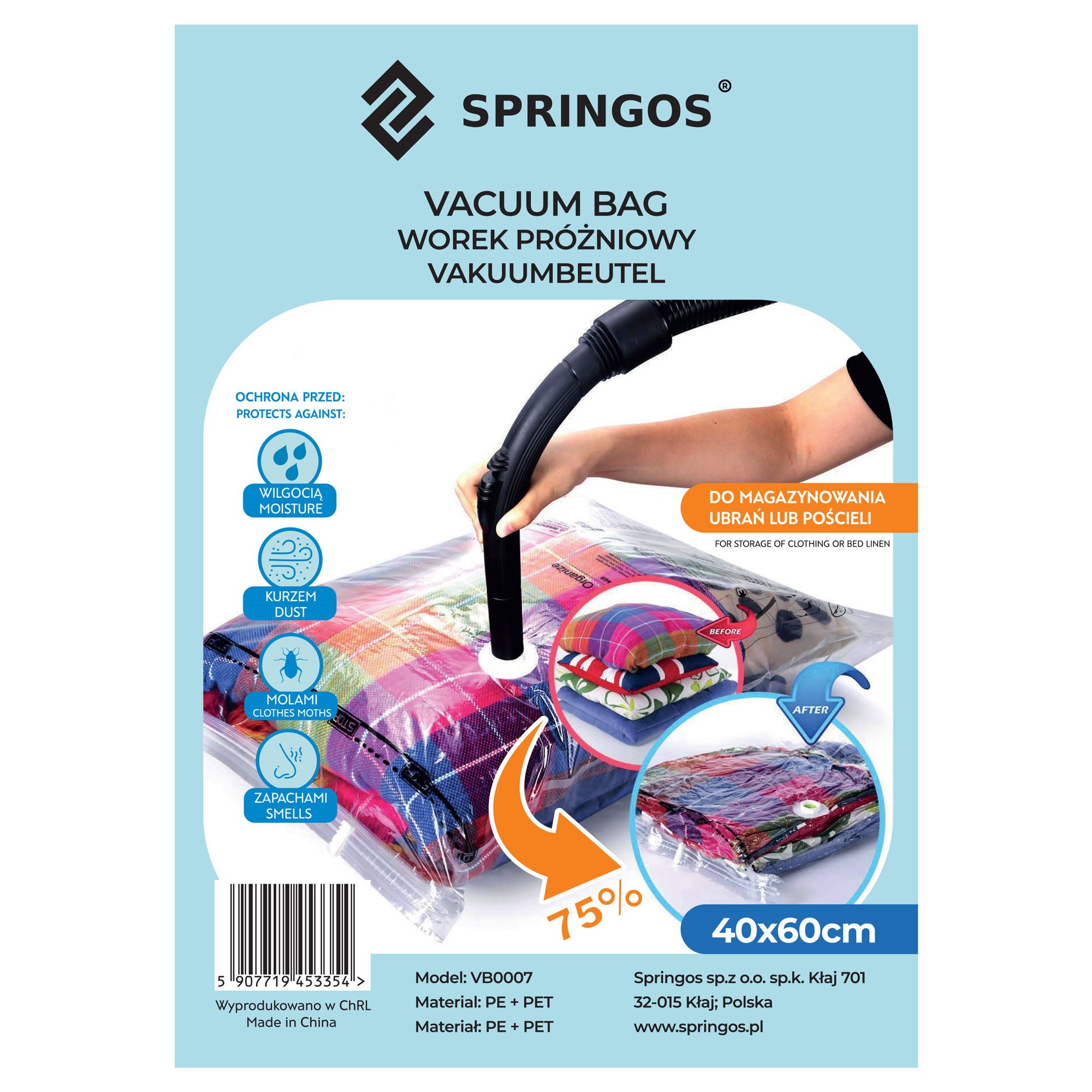 Vakuuminis maišelis Springos VB0007 40x60cm | Pirkti internetu — Megaluks