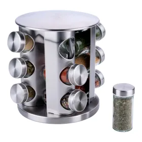 Alpina - Rotating spice rack organizer for 12 jars