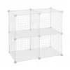 Shelves Confortime White Grille 4 compartments 35 x 35 cm (6 Units)