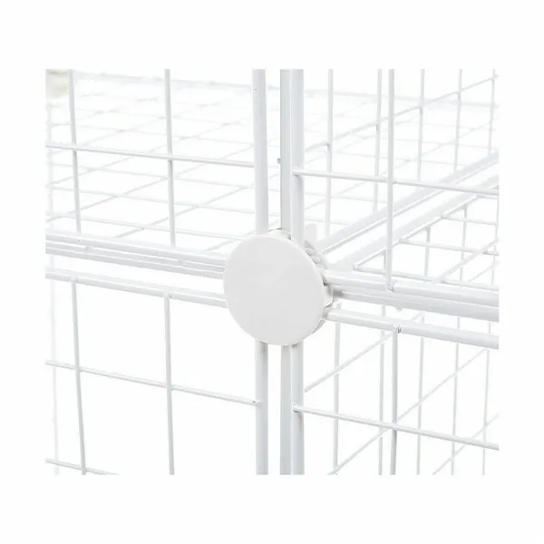 Shelves Confortime White Grille 4 compartments 35 x 35 cm (6 Units)