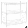 Shelves Confortime Metal White 52 x 34 x 55 cm (2 Units)