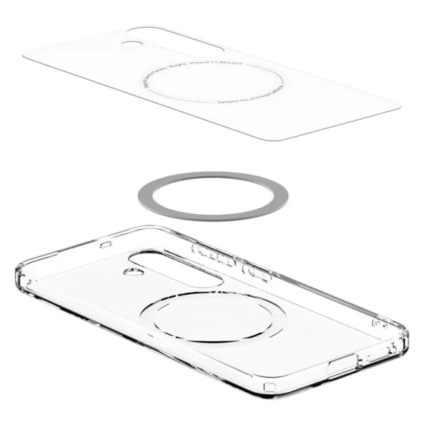 Spigen Ultra Hybrid Mag MagSafe - Case for Samsung Galaxy S25 (Clear / White)