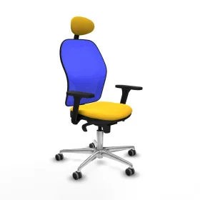 Biroja krēsls ar galvas atbalstu Jorquera Piqueras y Crespo 3D086G1 Dzeltens