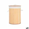 Laundry basket Natural Metal Bamboo MDF Wood 48 L 37 x 50 x 37 cm (4 Units)