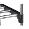 Shoe Rack 4 Shelves 76 x 26 x 58 cm Silver Black Metal (6 Units)