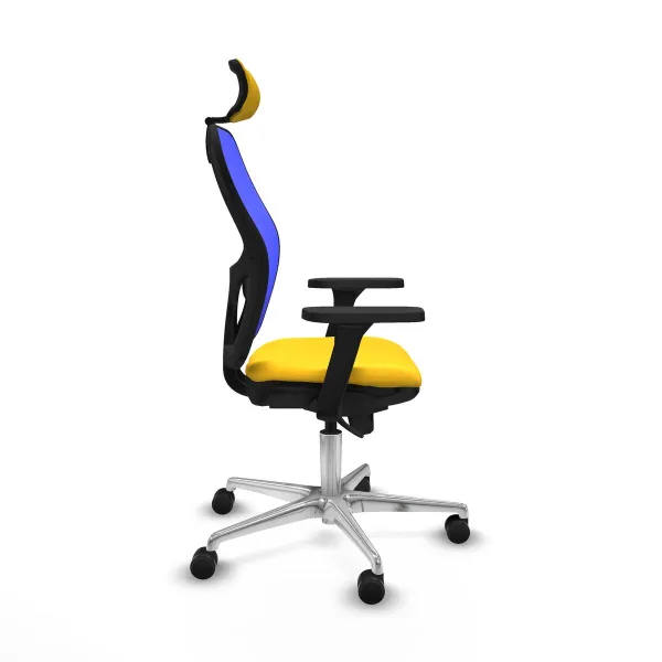 Office Chair with Headrest Jorquera Piqueras y Crespo 3D086N2 Yellow
