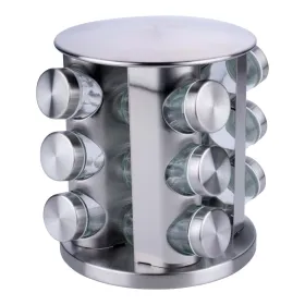 Alpina - Rotating spice rack organizer for 12 jars