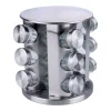 Alpina - Rotating spice rack organizer for 12 jars