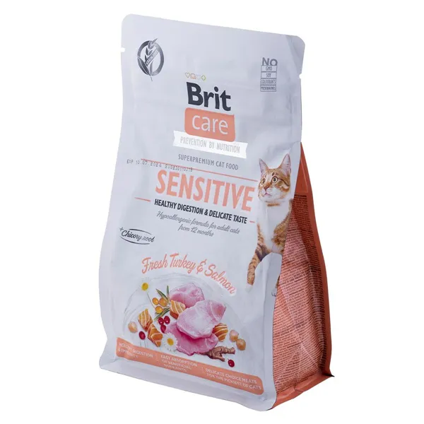 Cat food Brit Care Grain-Free Sensitive Adult Salmon Turkey 400 g