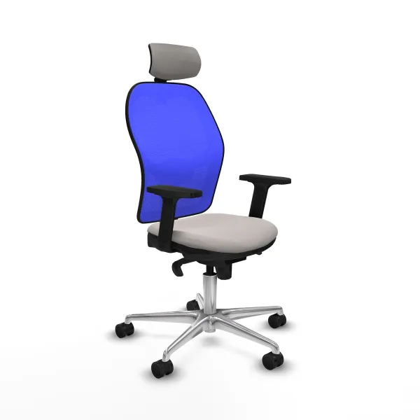 Office Chair with Headrest Jorquera Piqueras y Crespo 2D086N2 White