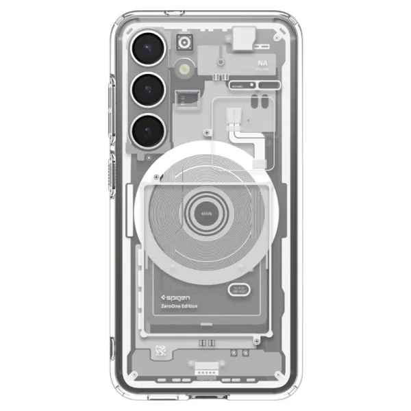 Spigen Ultra Hybrid Mag MagSafe - Case for Samsung Galaxy S25 (Zero One White)