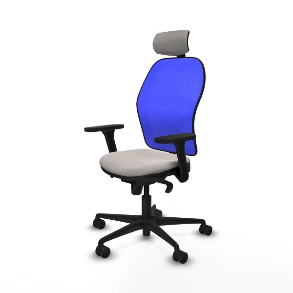 Biroja krēsls ar galvas atbalstu Jorquera Piqueras y Crespo 3D036N2 Balts