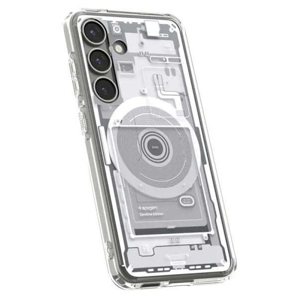 Spigen Ultra Hybrid Mag MagSafe - Case for Samsung Galaxy S25 (Zero One White)