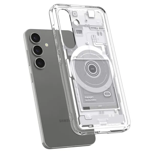 Spigen Ultra Hybrid Mag MagSafe - Case for Samsung Galaxy S25 (Zero One White)