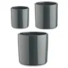 Set of pots Ø 14 cm Ø 22 cm Ø 17 cm Cylinder 3 Pieces Anthracite