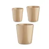 Set of pots Ø 14 cm Ø 22 cm Ø 17 cm Cónica 3 Pieces Beige