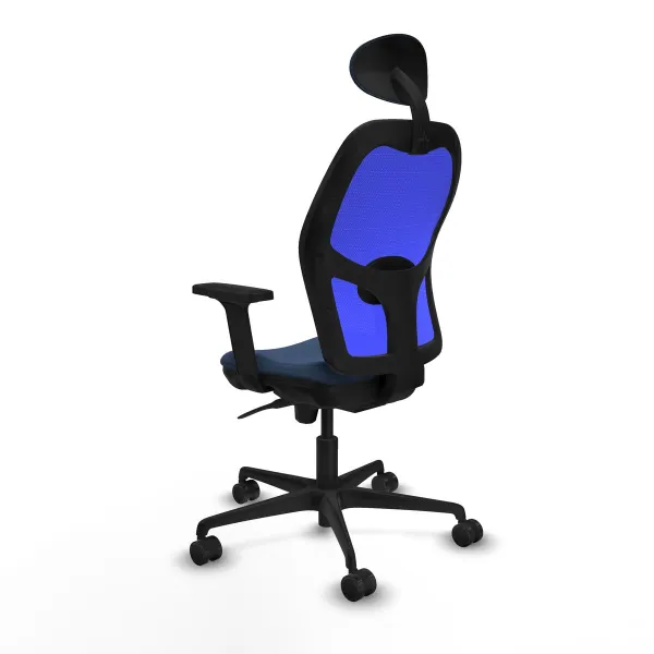 Office Chair with Headrest Jorquera Piqueras y Crespo 2D036N1 Navy Blue