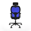 Office Chair with Headrest Jorquera Piqueras y Crespo 2D036N2 Navy Blue