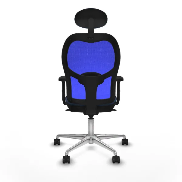 Office Chair with Headrest Jorquera Piqueras y Crespo 2D086N1 Navy Blue