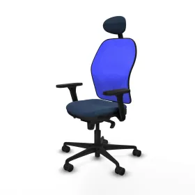 Office Chair with Headrest Jorquera Piqueras y Crespo 3D036N1 Navy Blue