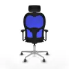 Office Chair with Headrest Jorquera Piqueras y Crespo 3D086G2 Navy Blue