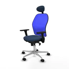 Office Chair with Headrest Jorquera Piqueras y Crespo 3D086N1 Navy Blue