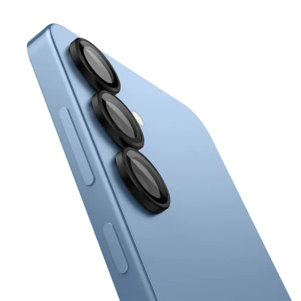 Spigen Optik Pro GLAS.TR EZ Fit Camera Protector 2-Pack - Lens Protector for Samsung Galaxy S25 (2 pcs) (Black)