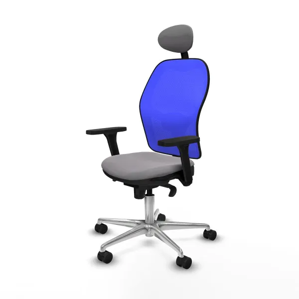 Office Chair with Headrest Jorquera Piqueras y Crespo 3D086N1 Grey