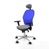 Office Chair with Headrest Jorquera Piqueras y Crespo 3D086N1 Grey