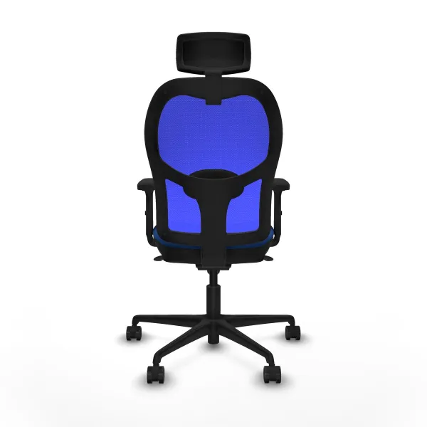 Office Chair with Headrest Jorquera Piqueras y Crespo 2D036N2 Blue