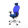 Biroja krēsls ar galvas atbalstu Jorquera Piqueras y Crespo 2D086G2 Zils