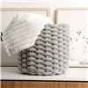 Decorative basket Vinthera Moa Cotton Grey 23 x 21 cm