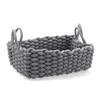 Decorative basket Vinthera Moa Grey Cotton 35 x 25 x 13 cm